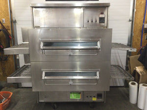 Middleby Marshall PS360 Doublestack Gas Pizza Oven 32” Conveyor Belt