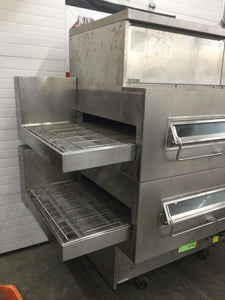 Middleby Marshall PS360 Doublestack Gas Pizza Oven 32” Conveyor Belt