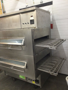 Middleby Marshall PS360 Doublestack Gas Pizza Oven 32” Conveyor Belt
