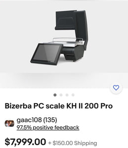 Bizerba PC Scale KH II 200 Pro BRAND NEW!