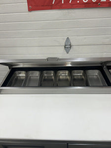 True TPP-67 Pizza Prep Table For 9 Pans 2 Door Fully Refurbished