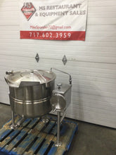 Load image into Gallery viewer, Cleveland KDL40T 40 Gal. Steam Kettle Manual Tilt 2/3 Jacket Direct Steam