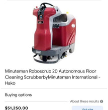 Load image into Gallery viewer, Minuteman Roboscrub 20 Autonomous Floor Cleaning Scrubber