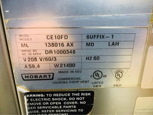 Hobart CE10FD Full Size Commercial Boilerless Electric Combi Oven