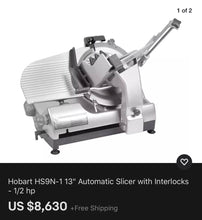 Load image into Gallery viewer, Hobart HS9N-1 13” Automatic Slicer w/ Interlock Refurbished Tested &amp; Working