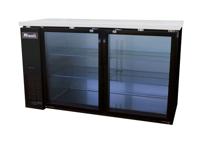 Migali C-BB60G-HC 60″ Glass Door Back Bar Refrigerator