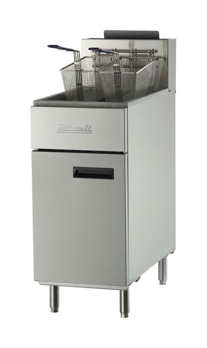 Migali C-F50-LP 50 lb Liquid Propane Fryer - 120,000 BTU