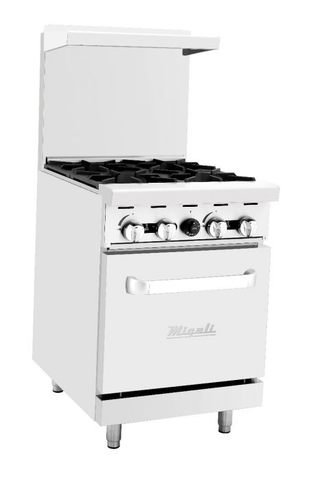 Migali C-RO4-NG 4 Burner Range, (1) Oven, Natural Gas