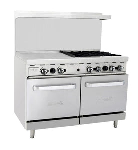 Standard Range SR-R48-24MG-LP 48 Commercial Range with 4 Burners, 24