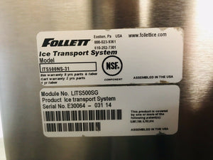 Follett ITS500NS-31 - Ice Storage and Transport System, 382 lb. Bin Only