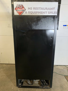 True GDM-14RF Black Glass Pop Refrigerator Cooler Radius Front