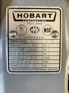 Hobart 6801 142" Meat Band Saw 3ph/3HP 200-230v “Fully Refurbished” Works Great!