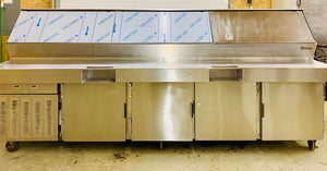 Traulsen VPS120J 4-Door Refrigerated Prep Table