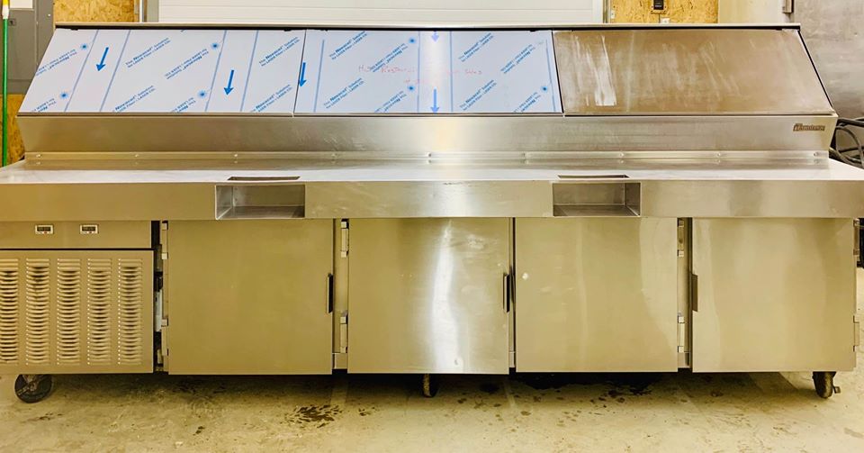 Traulsen VPS120J 4-Door Refrigerated Prep Table