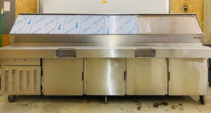 Traulsen VPS120J 4-Door Refrigerated Prep Table