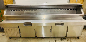 Traulsen VPS120J 4-Door Refrigerated Prep Table