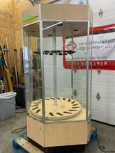 Load image into Gallery viewer, NEW Gun / Rifle Display Case. Lighted, Rotating, Locking, Glass. 18 Gun Capacity