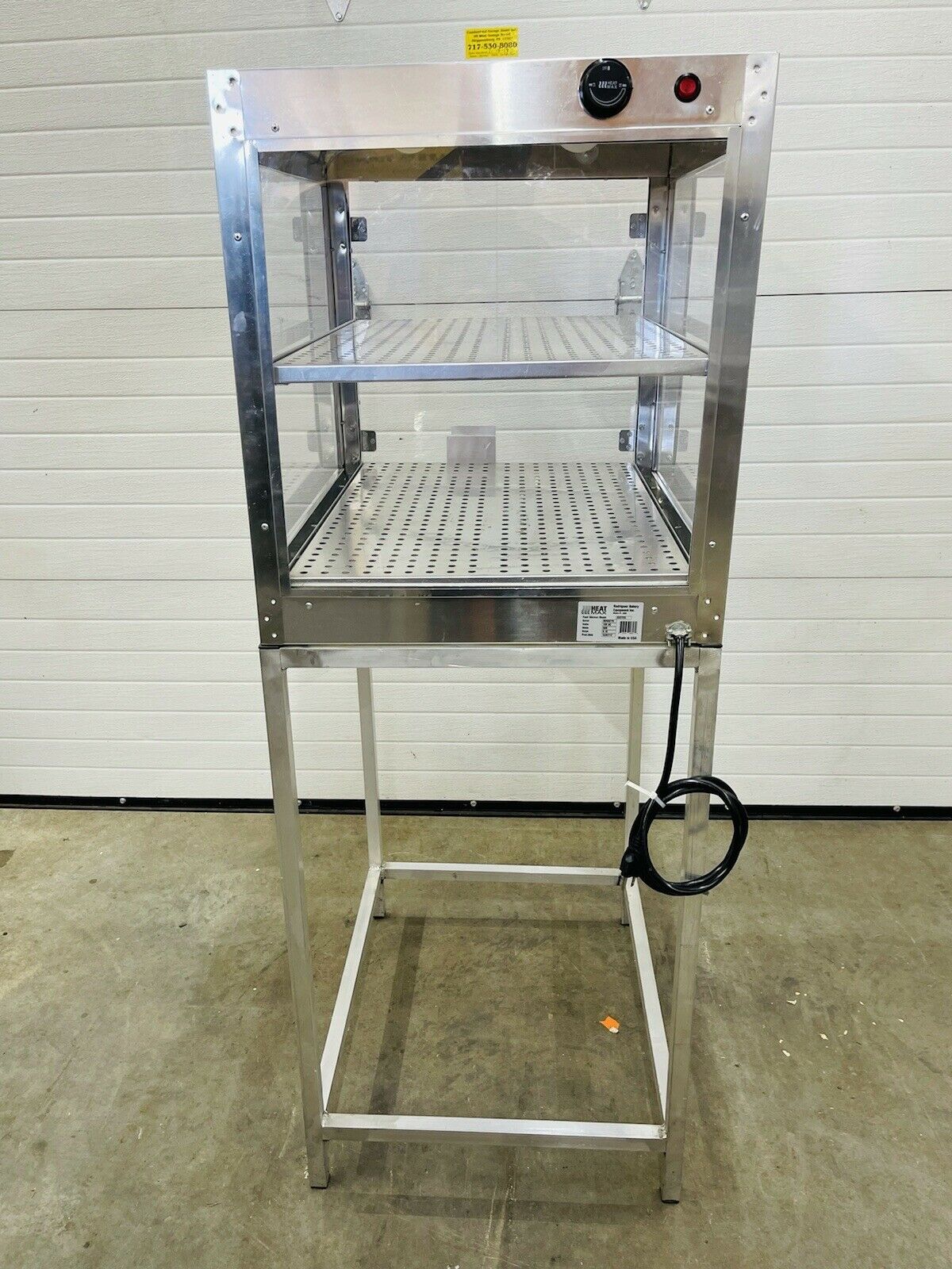 HeatMax 222725 Bread Warmer Display w/ Stand Tested and Working
