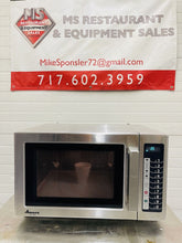 Load image into Gallery viewer, Amana RCS10TS Stackable Comm. Microwave w/ Push Button 120V, 1000W