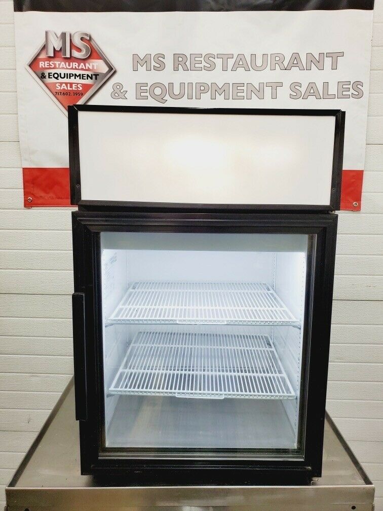 True GDM-5-24” Countertop Top Glass Door Reach In Refrigerator Tested & Working!