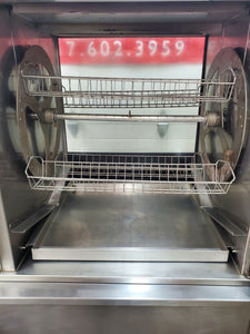 Henny Penny SCR-8 Countertop w/ Stand and Baskets Rotisserie Oven Working!