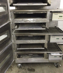 Lincoln 1132 Triple Stack 3ph 208v Electric Conveyor Pizza Oven Refurbished!