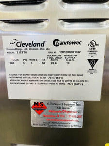 Cleveland 21CET8 (3) Pan Convection Steamer - Countertop 208v 3ph