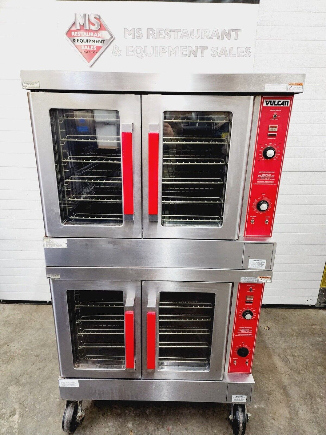 Vulcan VC4GD-10 Double Stack Nat Gas Convection Ovens