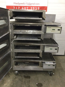 Lincoln 1132 Triple Stack 3ph 208v Electric Conveyor Pizza Oven