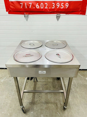 Belshaw H&I-4 Heat & Ice Donut Glazing Table 240v Bowls & Lids Included Working!