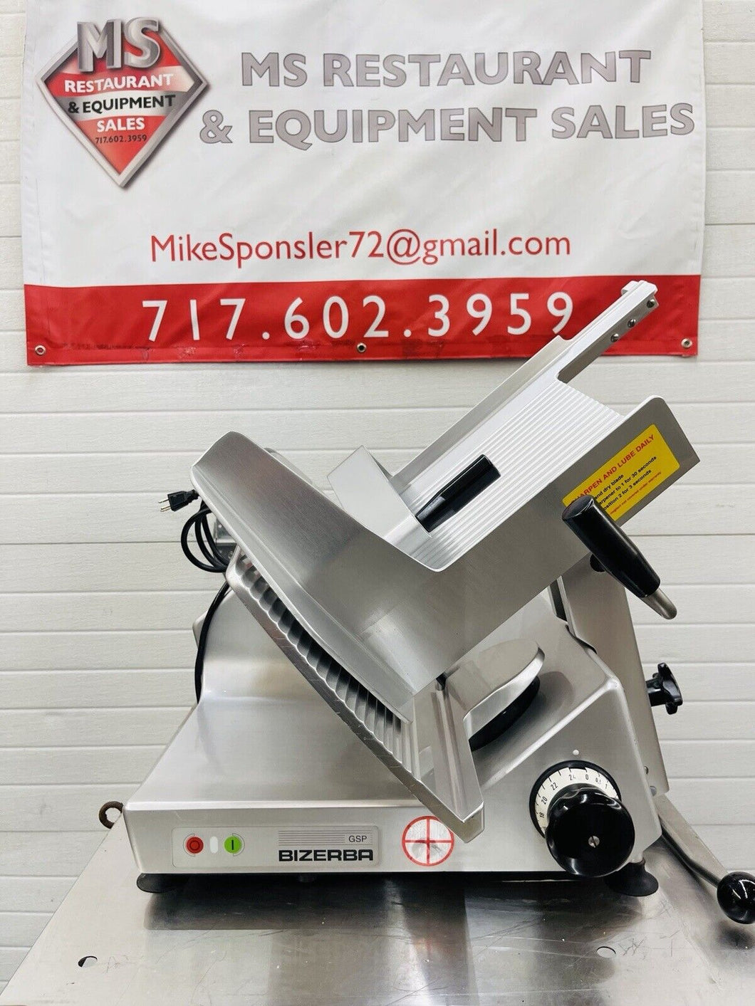 Bizerba GSPH 2015 Manual Deli Slicer Refurbished, Tested, Working!