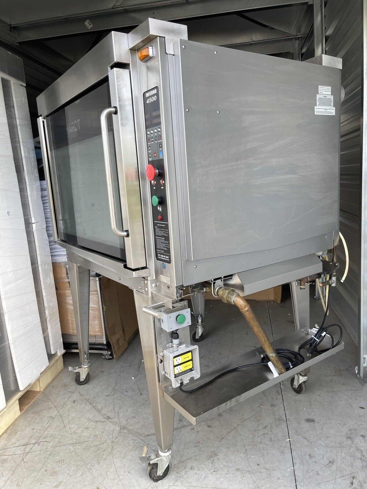 HARDT DUAL FUNCTION NATURAL GAS/ CHARCOAL COMMERCIAL ROTISSERIE MODEL BLAZE  (CAPACITY 40 CHICKENS) - OBR Equipment