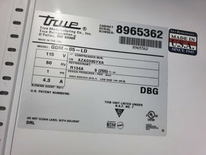 True GDM-5-24” Countertop Top Glass Door Reach In Refrigerator Tested & Working!