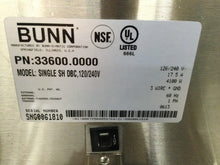 Load image into Gallery viewer, Bunn 33600.0029 Single SH DBC BrewWISE Single Soft Heat Coffee Brewer Tested!