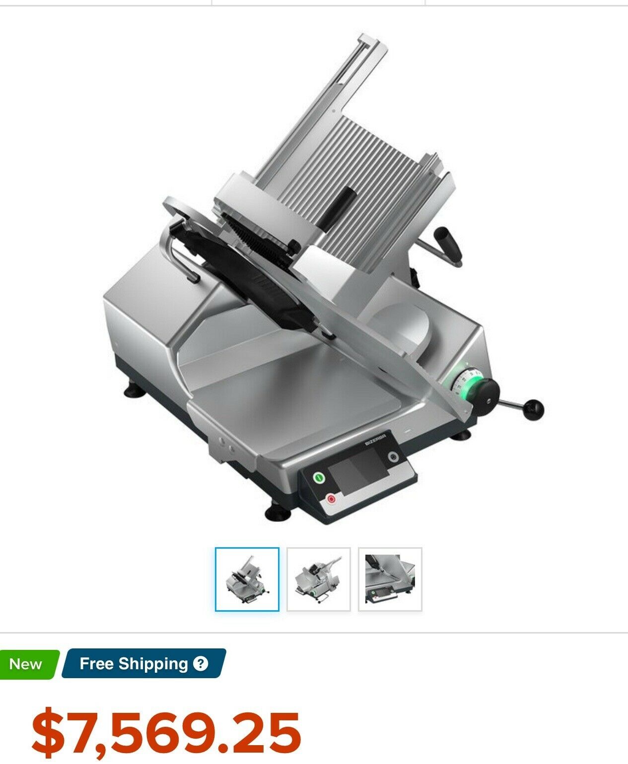 Bizerba GSP-V, Manual Safety Slicer, 0.94 inch Slice Thickness