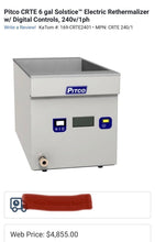 Load image into Gallery viewer, Pitco CRTE 6 Gal Solstice Electric Rethermalizer w/ Digital Controls 240v/1ph