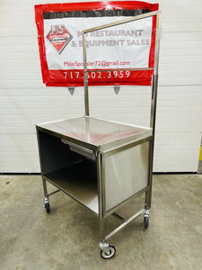 Winholt Enclosed Stainless Steel Sample Demo Table Tested & Working