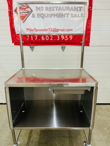 Winholt Enclosed Stainless Steel Sample Demo Table Tested & Working