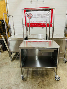 Winholt Enclosed Stainless Steel Sample Demo Table Tested & Working