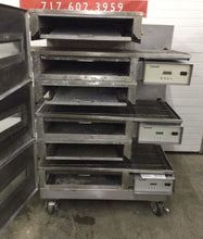Load image into Gallery viewer, Lincoln 1132 Triple Stack 3ph 208v Electric Conveyor Pizza Oven Refurbished!