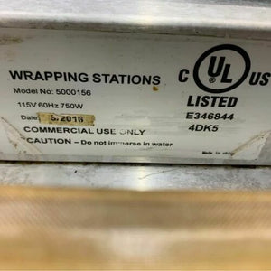 Meat / Food Heated Wrapping Station Mod# 5000156 W/ Free Roll of Wrap.