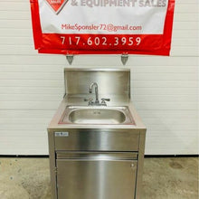 Load image into Gallery viewer, Qual Serv WMSC24MS Stainless Steel Portable Sink, Hot Water Tested &amp; Working