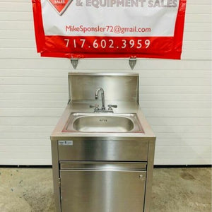 Qual Serv WMSC24MS Stainless Steel Portable Sink, Hot Water Tested & Working
