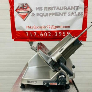 Hobart 2812 Manual Safety Deli, Meat, Cheese, Gravity Feed Slicer Refurbished