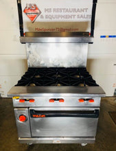 Load image into Gallery viewer, Vulcan G36 6 Burner Nat Gas Range &amp; Oven Fully Refurbished Tested &amp; Working