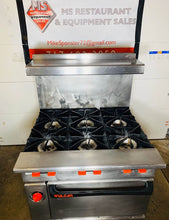 Load image into Gallery viewer, Vulcan G36 6 Burner Nat Gas Range &amp; Oven Fully Refurbished Tested &amp; Working